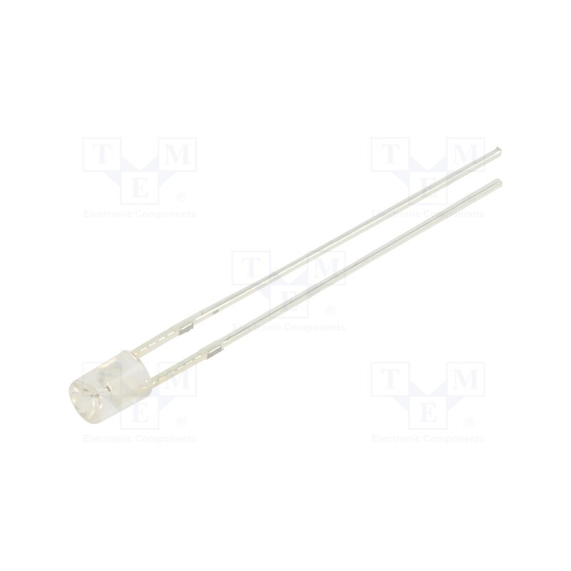 1 pcs x OPTOSUPPLY - OSO5JA3FE1B-12V - LED, 3mm, orange, 68÷100mcd, 140°, Front: recessed, 12V, -30÷85°C