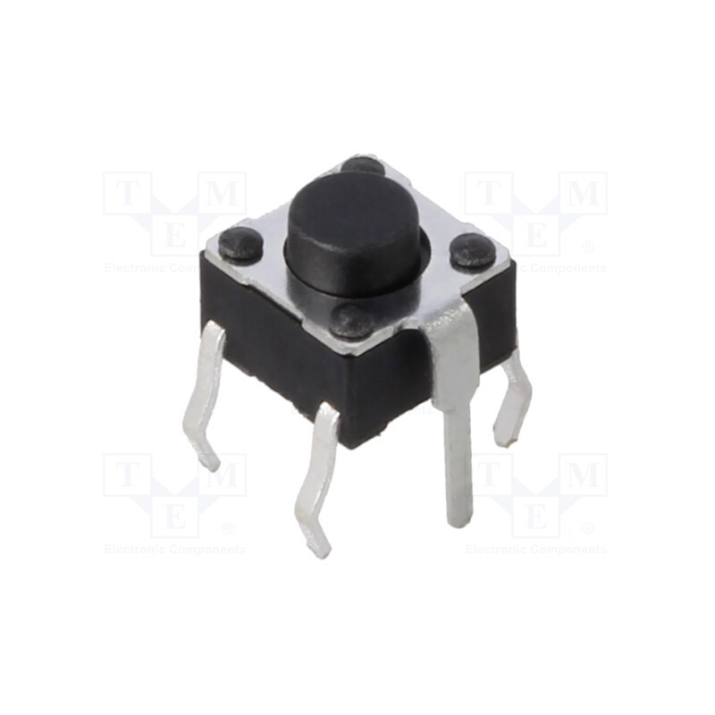 5 pcs x C&K - PTS645TL502 LFS - Microswitch TACT, SPST-NO, Pos: 2, 0.05A/12VDC, THT, none, 1.3N