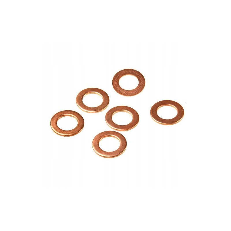 Copper gasket 8x14x1