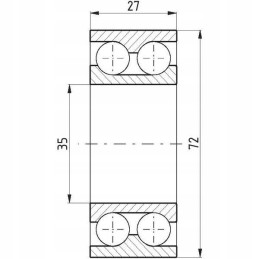 77803205 double row ball bearing Polish 3205