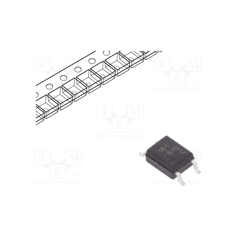 2 pcs x BROADCOM (AVAGO) - HCPL-181-00CE - Optocoupler, SMD, Ch: 1, OUT: transistor, Uinsul: 3.75kV, Uce: 80V
