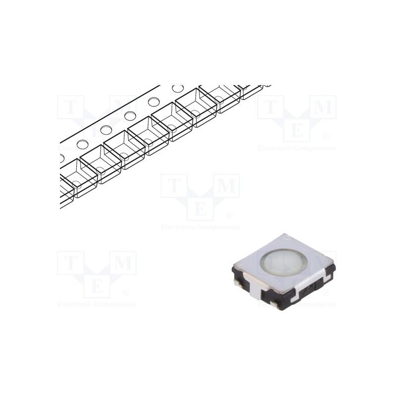 5 pcs x PANASONIC - EVQQ2M01W - Microswitch TACT, SPST, Pos: 2, 0.02A/15VDC, SMT, none, 1.3N, 2mm