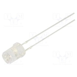 1 pcs x OPTOSUPPLY - OSR5PA53C1A - LED, 5mm, red, 500÷750mcd, 120°, Front: recessed, 2.1÷2.6V, -30÷85°C