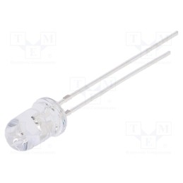 1 pcs x OPTOSUPPLY - OSB5SA5A31A-5V - LED, 5mm, blue, 1560÷2180mcd, 30°, Front: convex, 5V, No.of term: 2