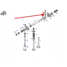 F524200410080 valve rocker screw