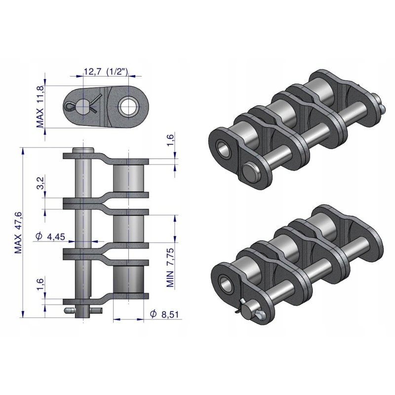 Pologniwo chain p08b 3 r3 1 2 warynski wp