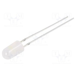 1 pcs x OPTOSUPPLY - OSW5DS5F62B - LED, 4.8mm, white cold, blinking, 2180÷3000mcd, 60°, 3/3.5/5V, 20mA
