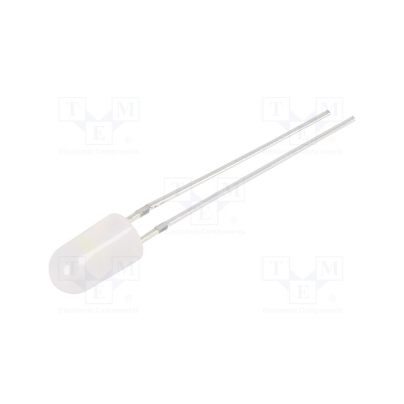 1 pcs x OPTOSUPPLY - OSW5DS5F62B - LED, 4.8mm, white cold, blinking, 2180÷3000mcd, 60°, 3/3.5/5V, 20mA
