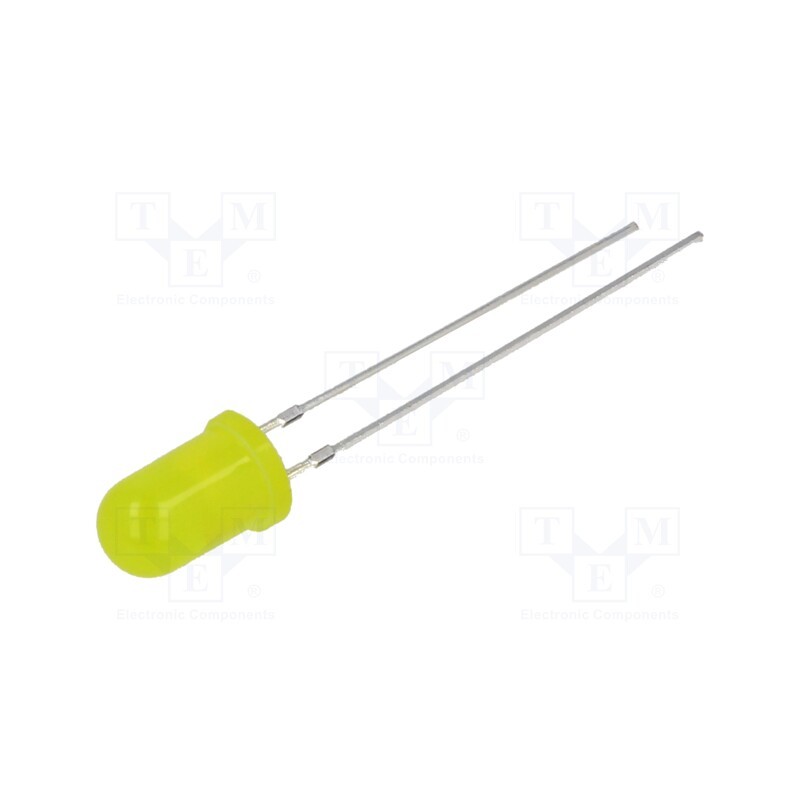 1 pcs x OPTOSUPPLY - OSY5JA5A34A-12V - LED, 5mm, yellow, 220÷330mcd, 30°, Front: convex, 15V, No.of term: 2