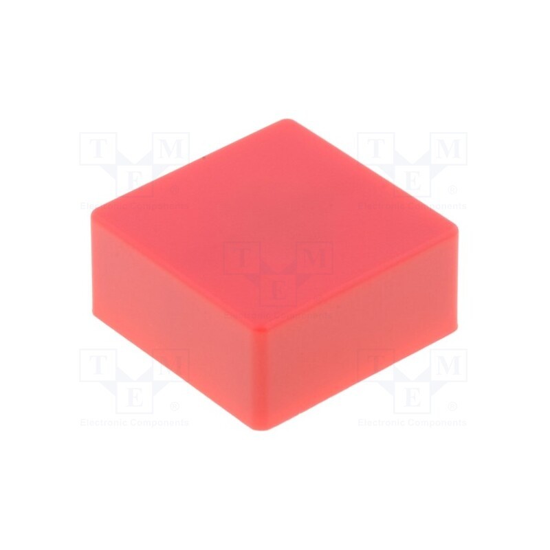 3 pcs x OMRON OCB - B32-1380 - Button, push-in, 5.5mm, -25÷70°C, square, red, 12x12mm