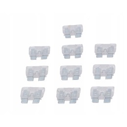Flat fuse 25a, transparent, 10 pcs