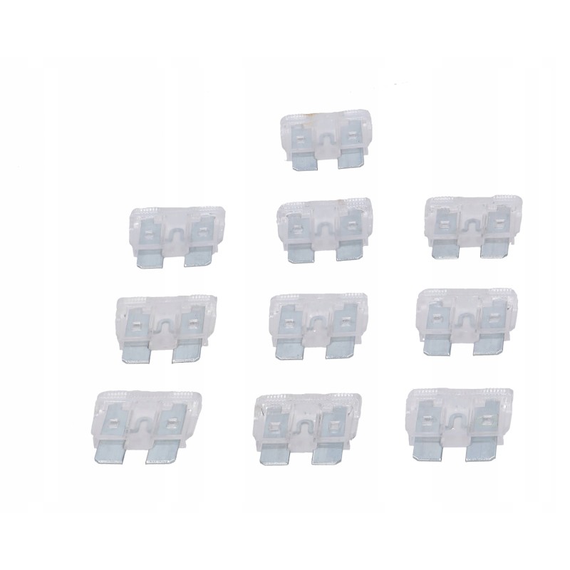 Flat fuse 25a, transparent, 10 pcs