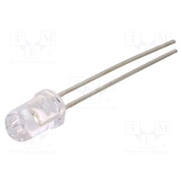 1 pcs x LITEON - LTL2T3TBK5 - LED, 5mm, blue, 520÷3200mcd, 30°, Front: convex, 3.5÷3.8V