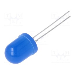 1 pcs x OPTOSUPPLY - OSB5DAA134A-1MA - LED, 10mm, blue, 500÷1120mcd, 30°, Front: convex, 2.8÷3.4V, -30÷85°C