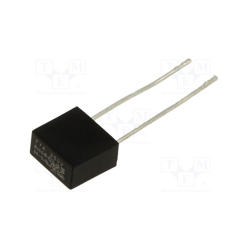 1 pcs x EATON/BUSSMANN - SS-5-1A-AP - Fuse: fuse, time-lag, 1A, 250VAC, THT, TE5, SS, 5.08mm, Ammo Pack
