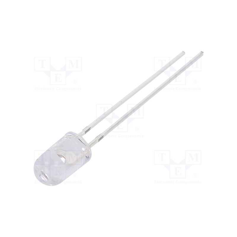 1 pcs x OPTOSUPPLY - OSR5PA5E31B - LED, 5mm, red, 5800÷7000mcd, 30°, Front: convex, 1.8÷2.6V, -30÷85°C