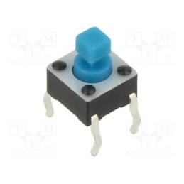 5 pcs x E-SWITCH - TL1105TF160Q - Microswitch TACT, SPST-NO, Pos: 2, 0.05A/12VDC, THT, 1.57N, 6x6x4mm