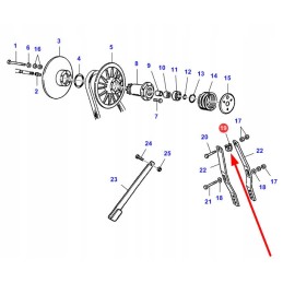 La300114398 variator swing arm holder