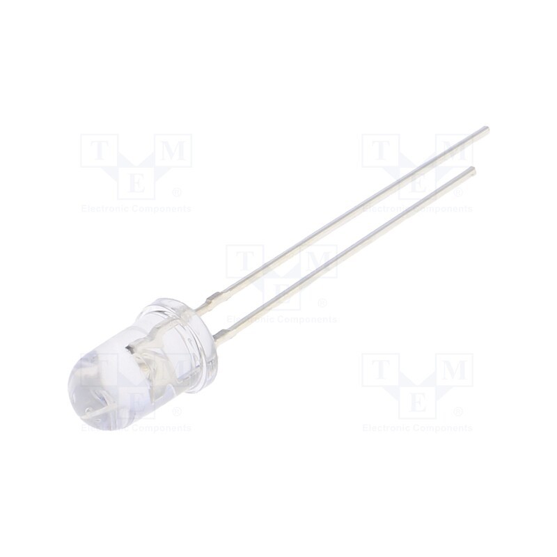 1 pcs x OPTOSUPPLY - OSG5DA5A31A-5V - LED, 5mm, green, 3000÷4200mcd, 30°, Front: convex, 5V, No.of term: 2