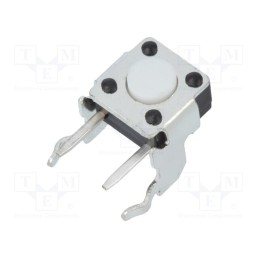 5 pcs x TE Connectivity - 1825027-2 - Microswitch TACT, SPST-NO, Pos: 2, 0.05A/24VDC, THT, none, OFF-(ON)