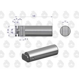 Lower hitch bracket pin c 385 original