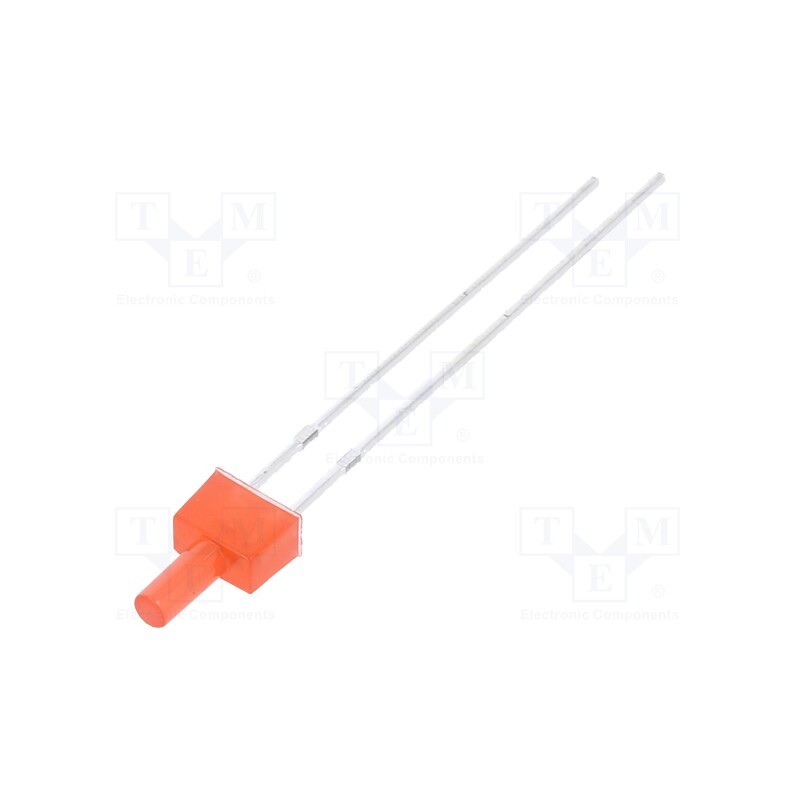 1 pcs x OPTOSUPPLY - OSR5RU7K94B-12V - LED, 2mm, red, 150÷220mcd, 90°, Front: flat, 12V, Pitch: 2.54mm, THT