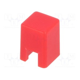 3 pcs x OMRON OCB - B32-1080 - Button, push-in, 5.5mm, -25÷70°C, square, red, 4x4mm