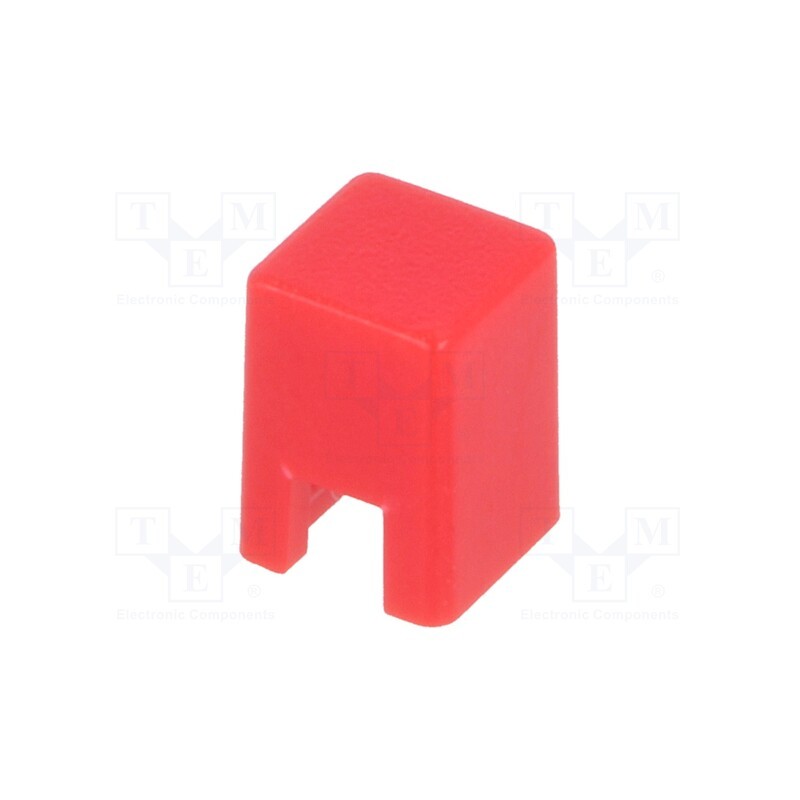 3 pcs x OMRON OCB - B32-1080 - Button, push-in, 5.5mm, -25÷70°C, square, red, 4x4mm