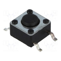 10 pcs x SCHURTER - 1301.9314 - Microswitch TACT, SPST-NO, Pos: 2, 0.05A/12VDC, SMT, none, 1.6N