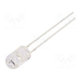 1 pcs x OPTOSUPPLY - OS5RKP5E31B - LED, 5mm, red, 8400÷10000mcd, 30°, Front: convex, 2.1÷2.6V, -30÷85°C