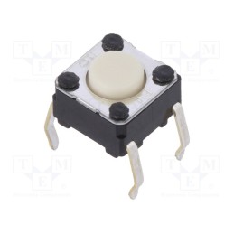 1 pcs x OMRON OCB - B3F1000S - Microswitch TACT, SPST-NO, Pos: 2, 0.05A/24VDC, THT, none, 980mN