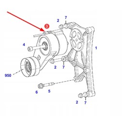 F836200040240 belt tensioner