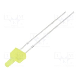 1 pcs x OPTOSUPPLY - OSY5RU7K94B-12V - LED, 2mm, yellow, 150÷220mcd, 90°, Front: flat, 12V, Pitch: 2.54mm