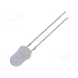 1 pcs x OPTOSUPPLY - OSBBS25112A - LED, 5mm, blue, 2180÷3000mcd, 15°, Front: convex, 2.8÷3.6V, -30÷85°C