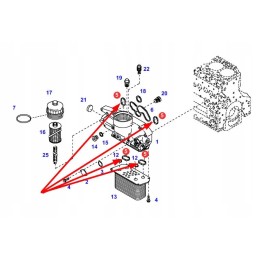 F716201510100 oil cooler seal