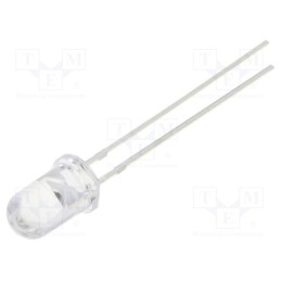 1 pcs x OPTOSUPPLY - OSW5DK5111A-1MA - LED, 5mm, white cold, 2180÷3000mcd, 15°, Front: convex, 2.6÷3.3V