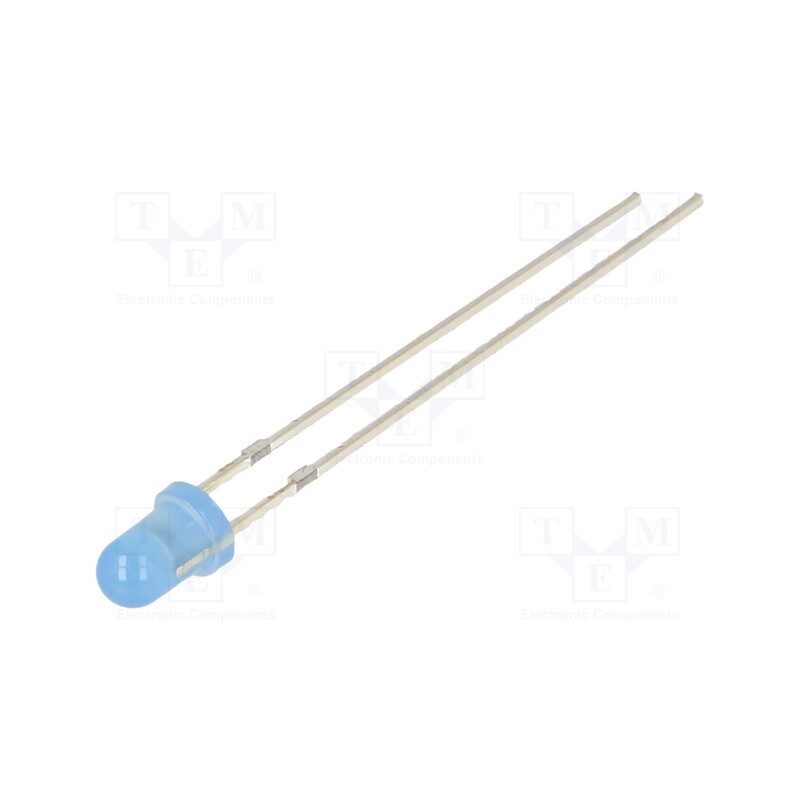 1 pcs x OPTOSUPPLY - OSBBS23134A - LED, 3mm, blue, 750÷1120mcd, 30°, Front: convex, 2.7÷3.4V, -30÷85°C