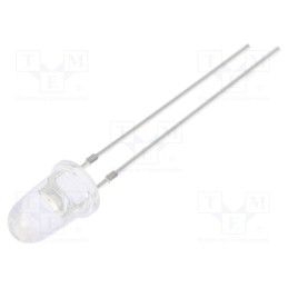 1 pcs x OPTOSUPPLY - OSW5DK5201A - LED, 5mm, white cold, 72000÷80000mcd, 8°, Front: convex, 2.9÷3.6V