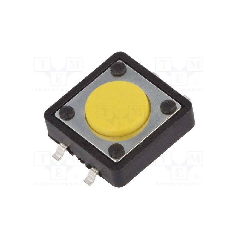 10 pcs x NINIGI - DS1042-01-21KYAX25010 - Microswitch TACT, SPST-NO, Pos: 2, 0.05A/12VDC, SMT, none, 1.6N