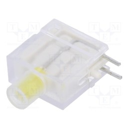 1 pcs x SIGNAL-CONSTRUCT - DBKD11 - LED, in housing, yellow, 3.9mm, No.of diodes: 1