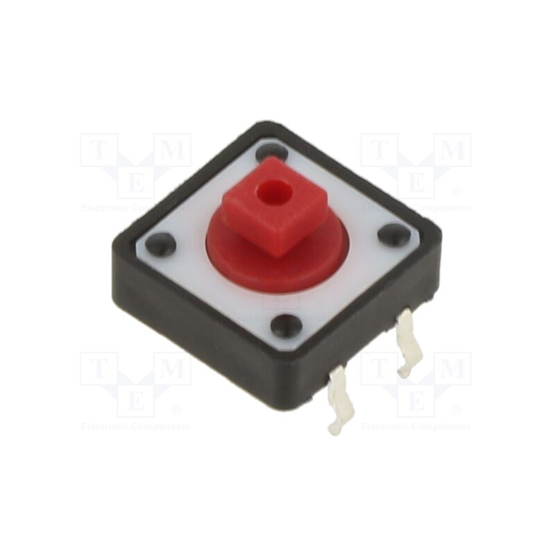 5 pcs x TE Connectivity - 1571627-1 - Microswitch TACT, SPST-NO, Pos: 2, 0.05A/24VDC, THT, none, OFF-(ON)