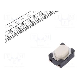 5 pcs x C&K - PTS810SJK250SMTR LFS - Microswitch TACT, SPST-NO, Pos: 2, 0.05A/16VDC, SMT, none, 2.6N