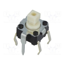 5 pcs x OMRON OCB - B3F-1150 - Microswitch TACT, SPST-NO, Pos: 2, 0.05A/24VDC, THT, none, 0.98N