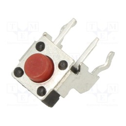 5 pcs x E-SWITCH - TL1105VF250Q - Microswitch TACT, SPST-NO, Pos: 2, 0.05A/50VDC, THT, 2.45N, 3.85mm