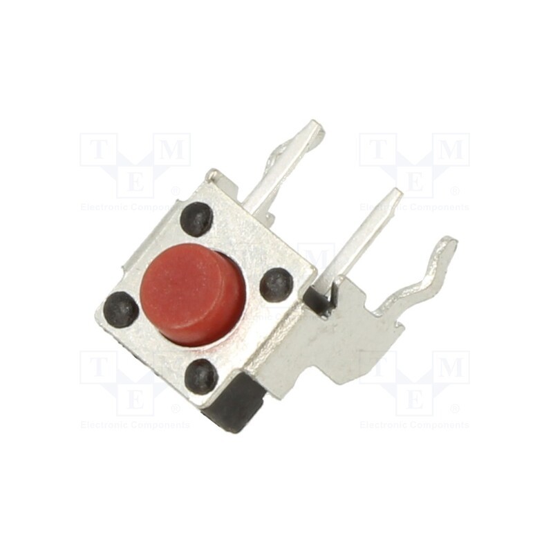 5 pcs x E-SWITCH - TL1105VF250Q - Microswitch TACT, SPST-NO, Pos: 2, 0.05A/50VDC, THT, 2.45N, 3.85mm