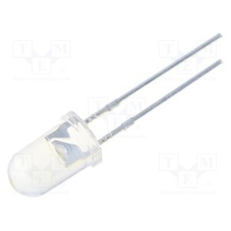 1 pcs x OPTOSUPPLY - OSWWY25111E - LED, 5mm, white cold, 10000mcd, 15°, Front: convex, 2.9÷3.6V