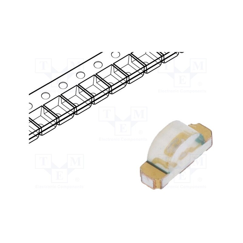 5 pcs x BROADCOM (AVAGO) - HSMQ-C110 - LED, SMD, 1204, green, 45÷150mcd, 3.2x1.5x1mm, 130°, 3.4÷3.9V, 20mA