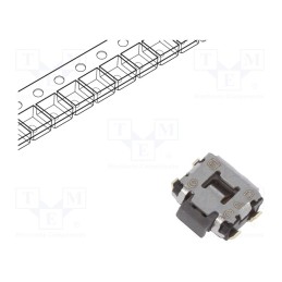 5 pcs x PANASONIC - EVQP7D01P - Microswitch TACT, SPST, Pos: 2, 0.05A/12VDC, SMT, 2.2N, 1.35mm