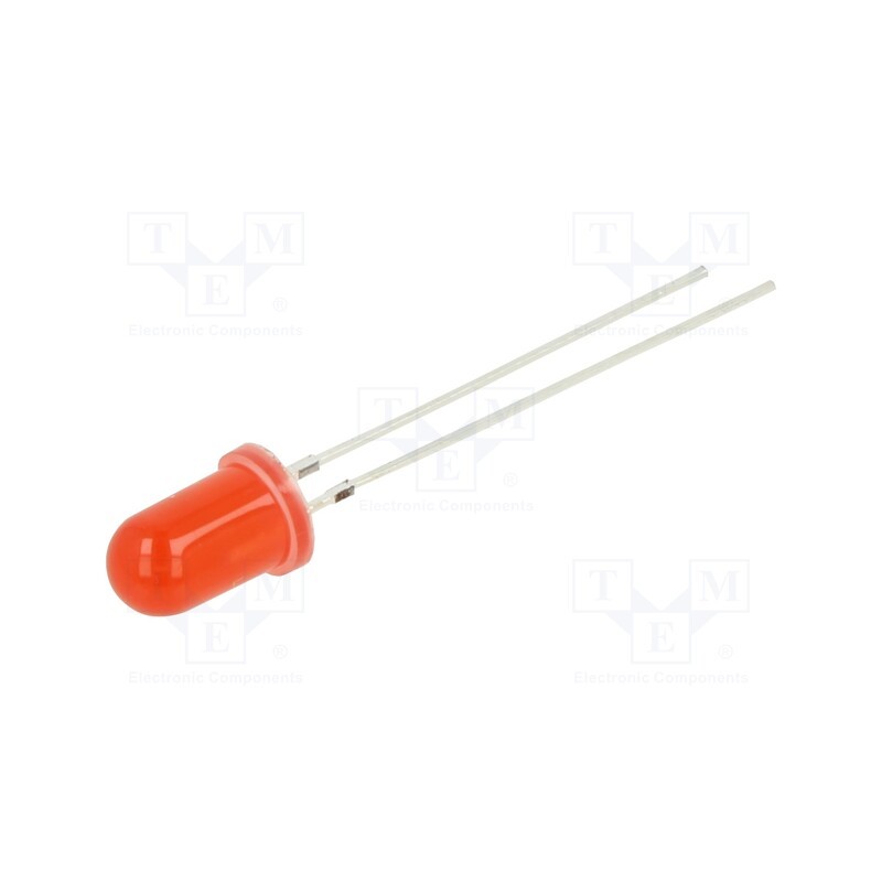 1 pcs x OPTOSUPPLY - OSR5PA5B64A-1MA - LED, 5mm, red, 220÷330mcd, 60°, Front: convex, 1.8÷2.2V, -30÷85°C