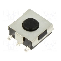 1 pcs x TE Connectivity - 1-1437565-6 - Microswitch TACT, SPST-NO, Pos: 2, 0.05A/24VDC, SMT, none, 1.6N